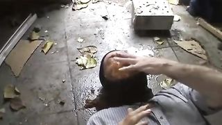 Scat queen shitting from her slave