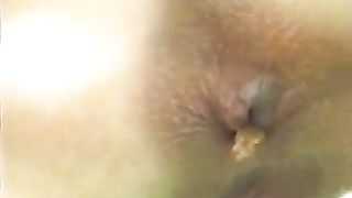 Redhead MILF using the ground as a toilet