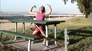 Compilation of hot girls peeing outdoor