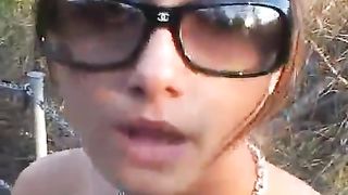 Hot student girl shitting in public