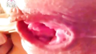 Oozing cunt in very close up