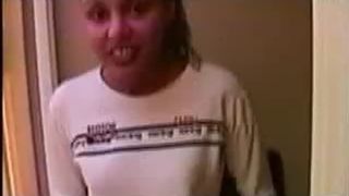 Black girl pooping on a balcony