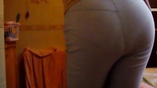 Did a real mess in her white panties