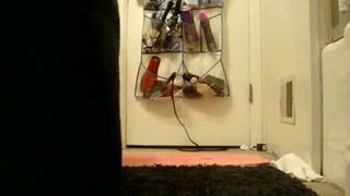 Sexy teen takes a dump on the floor