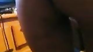 Black girl shitting for her boyfriend