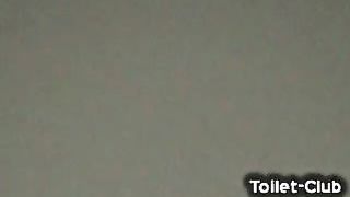 Hairy girl pooping in High Quality in public bathroom