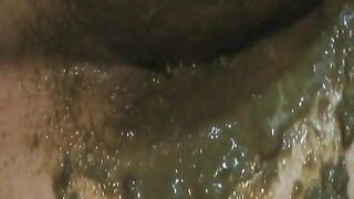 Blonde babe dropped liquid shit in her pantyhose