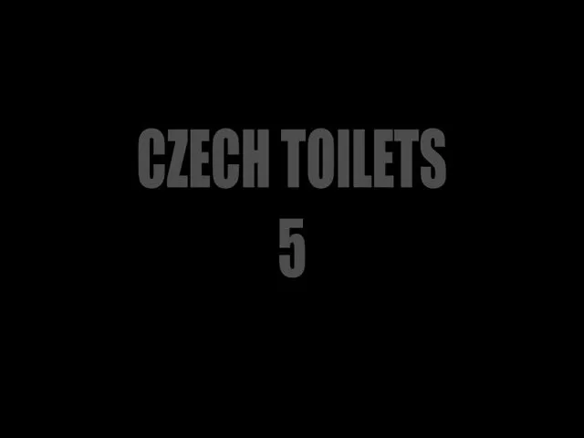 Beautiful Czech girl caught pooping in a public bathroom