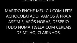 MILK from her sexy ass on his cereal