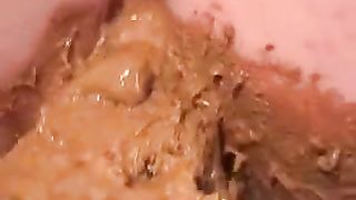 Shitty dildo ass fucking