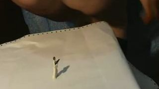 Farting a tiny turd from her butthole