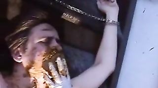 Lucky man fed by his mistress