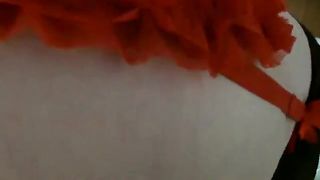 Amateur girl lets her boyfriend to smear poop on her ass dur