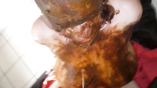 Compilation of the same amateur scat couple