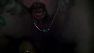 Scat blowjob from hot blonde granny