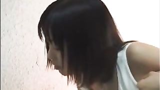 Hot Japanese didn't reach a bathroom in time