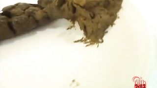 Japanese teen searching for food in her poop