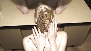 Pooping and peeing on a girls face