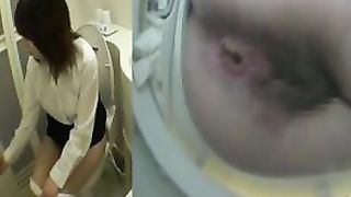 Japanese teen having an orgasm