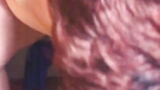 Hot amateur girlfriend smearing a mix of scat