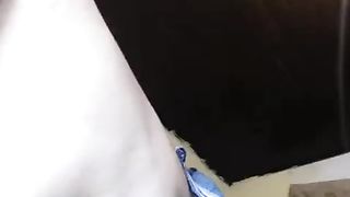 Beautiful cam girl licking shit from a dildo