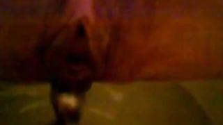 Amateur girl inserts anal beads into her shitty asshole