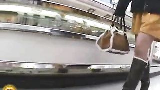 Sexy girl caught shitting in a public bathroom