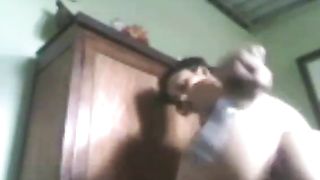 Drunk webcam girl shitting on the bedroom floor