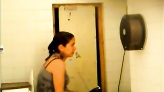 Almost cried cause she's constipated