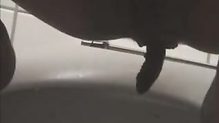 Hot woman caught shitting in a public place