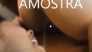 Two Brazilian girls pooping slowly on each other