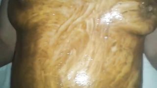 Hairy milf fucked hard with scat in missionary