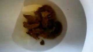 Young girl shitting and wiping her dirty ass