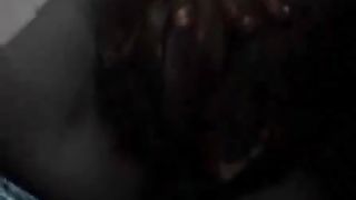 Sucking cock after she stuffed her pussy with poop