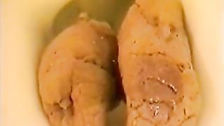Sexy babe dropped a huge brown turd in toilet