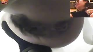 Compilation of same Japanese teen pooping in public bathroom