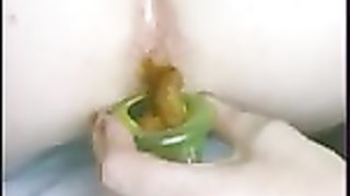 Vintage video of Lesbian girls pooping