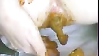 Vintage video of Lesbian girls pooping