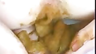 Vintage video of Lesbian girls pooping