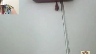 Hidden camera caught sexy babe pooping