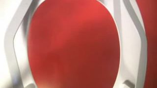 Sexy teen shitting on a white homemade toilet