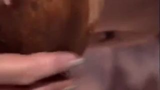 Amateur couple smearing shit on each other