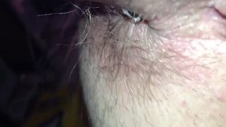 Long yellow shit from milf asshole