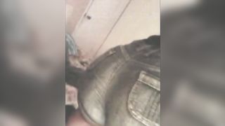 Black girl pooping in her tight shorts