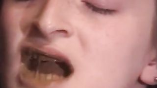 Hairy girl fucked hard in the ass