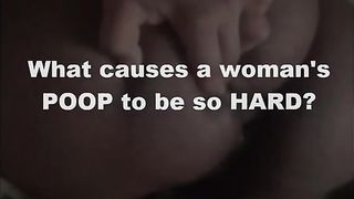 Black woman shitting a long brown turd