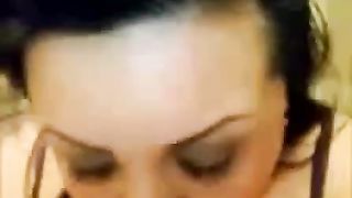 Chubby milf eating poop