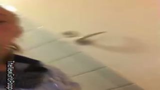 Danish girl pooping in reverse position