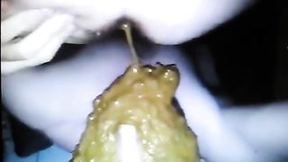 Liquid shit on boyfriends face