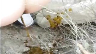 Sexy girl left a path of diarheea